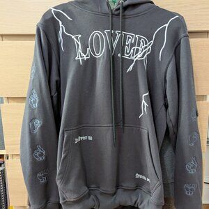 Arora Loved Hoodie very warm double hood with straps embroidered